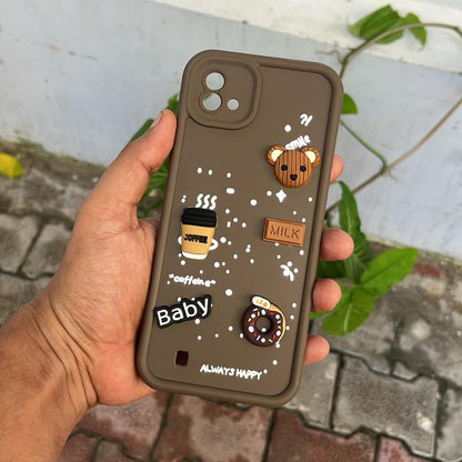 Pikkme Realme C20 brown mobile cover – photo 7