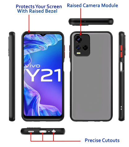 Vivo Y21 2021/Y33s Hybrid mobile back cover in black by Pikkme – photo 3