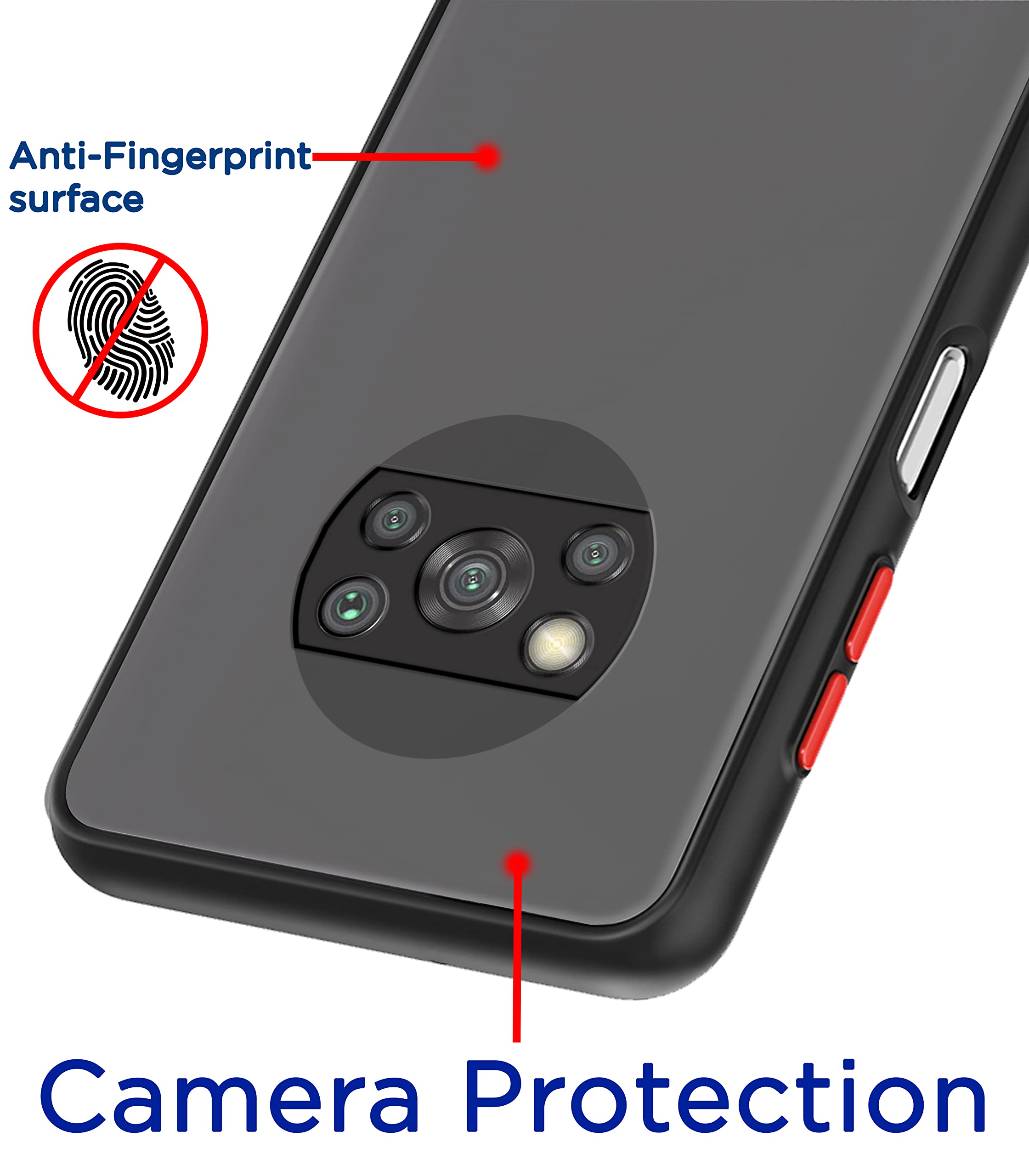 Black mobile back cover for Poco X3 – Pikkme – photo 2