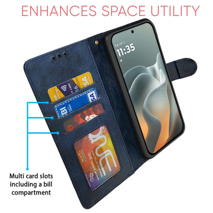 Pikkme navy & light blue flip case for Moto Edge 70 Fusion 5G – photo 5