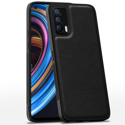 Pikkme Realme X7 5G Leather black mobile back cover
