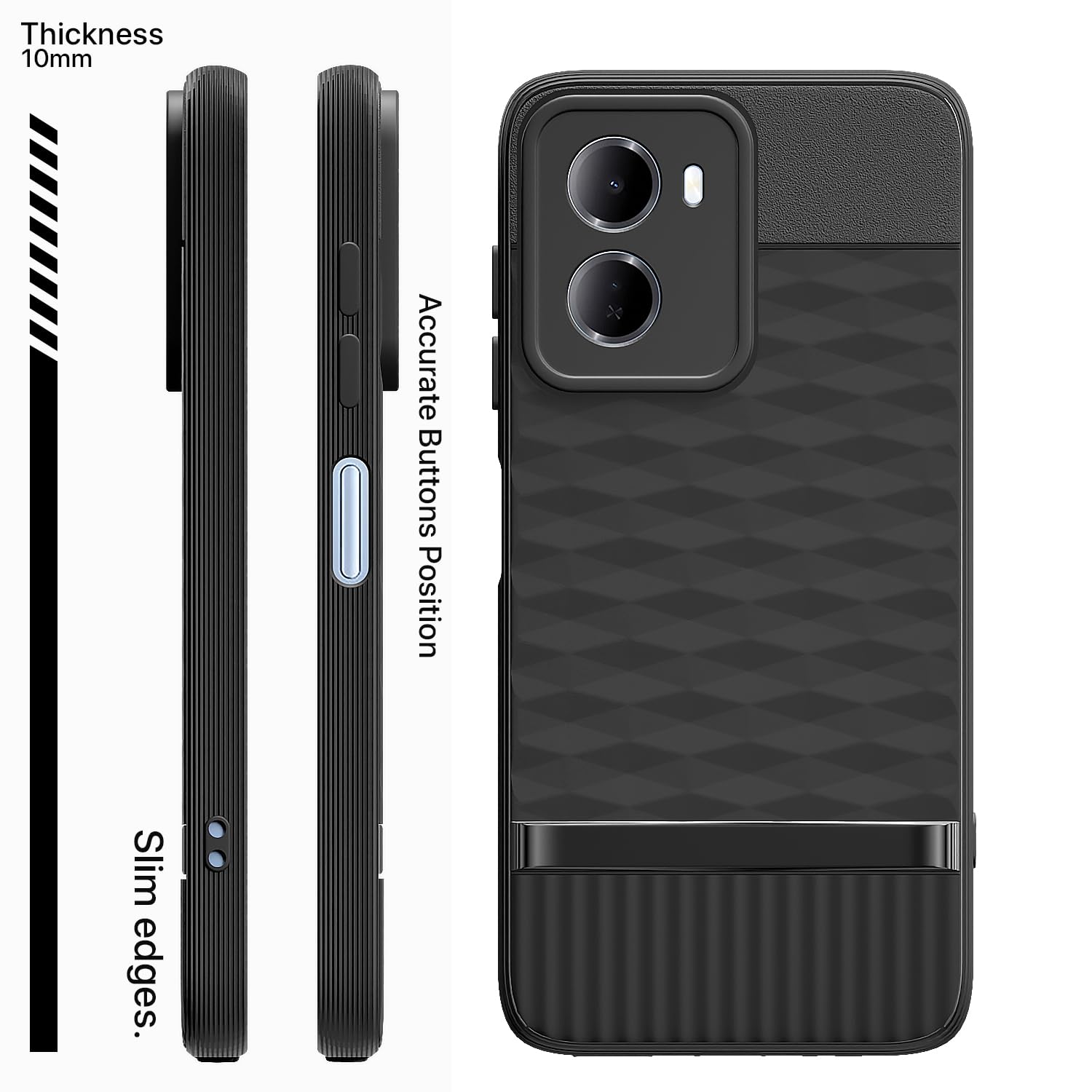 Pikkme Redmi 15A 5G black mobile back cover – photo 3