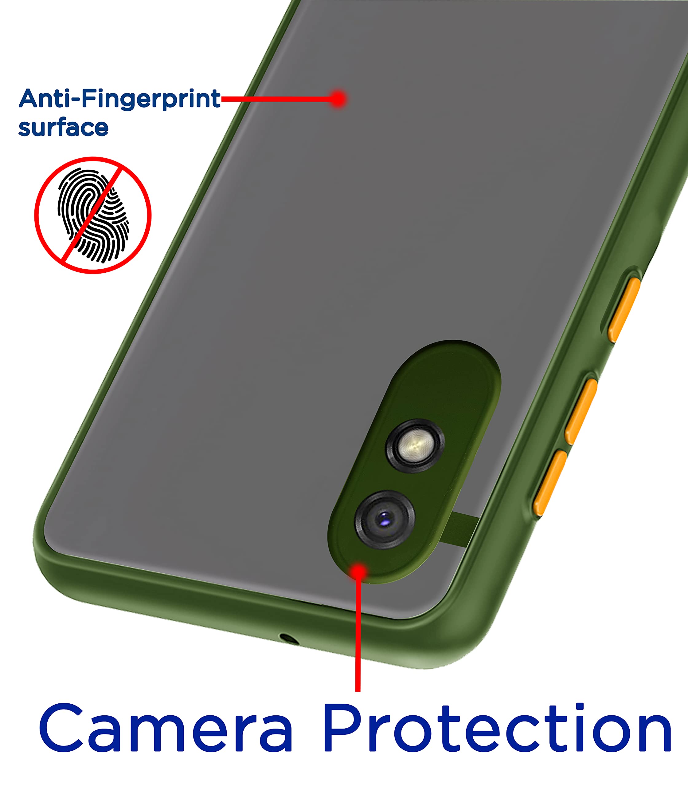 Green Matte mobile back cover for Redmi 9A/9i – Pikkme – photo 2