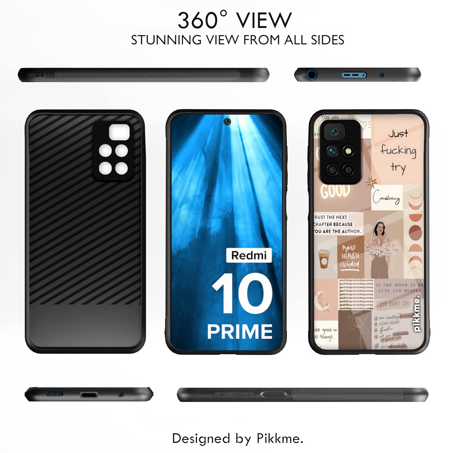 Redmi 10 Prime Hybrid mobile back cover by Pikkme – photo 2