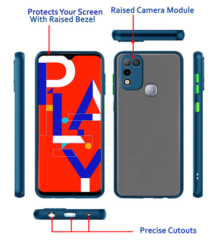 Pikkme blue Hybrid phone cover for Infinix Hot 10 Play – photo 3