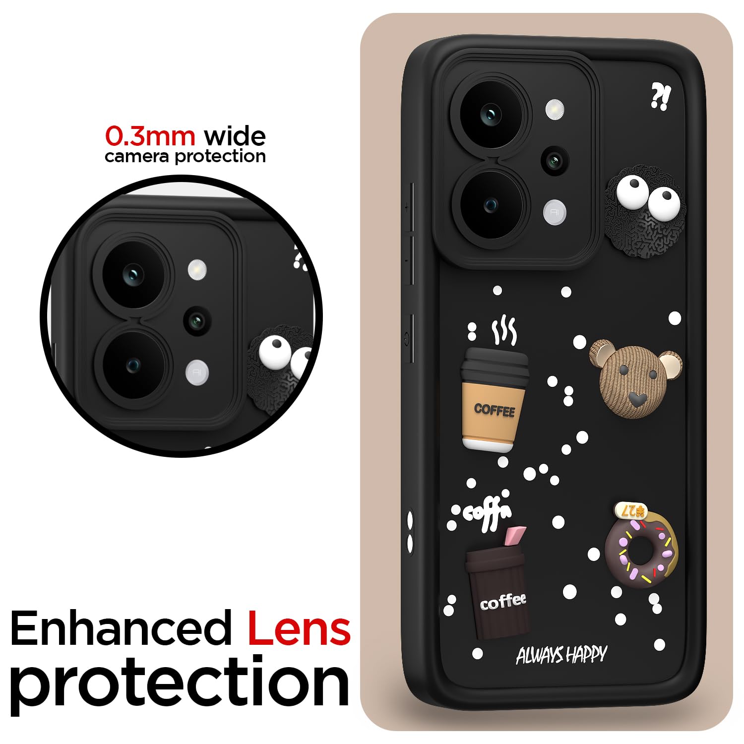 Pikkme black back cover for Realme P4 Power 5G/3D – photo 5