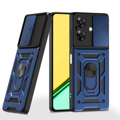  Realme Narzo N61 / Realme C61 4G D10 Tough Armor Back Cover - Blue