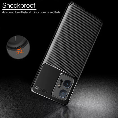 Vivo T1/Y75/iQOO Z6 5G Carbon mobile cover in black by Pikkme – photo 4