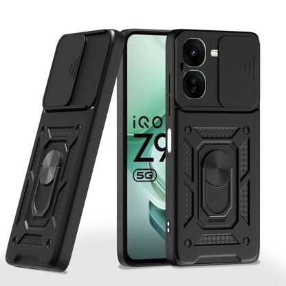 Black D10 Camera Shield back cover for iQOO Z9X 5G – Pikkme