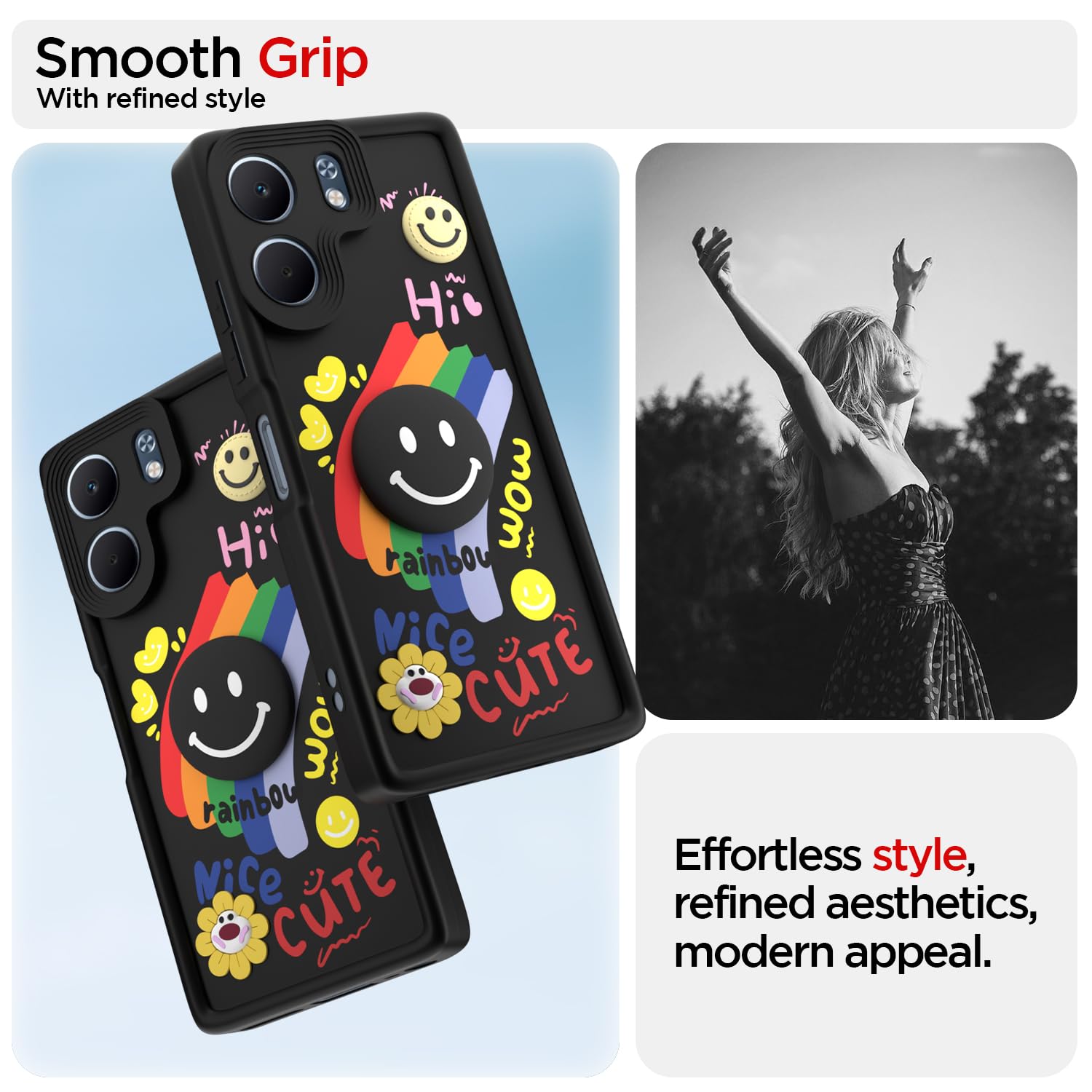 Pikkme black mobile cover for Oppo A5x – photo 2