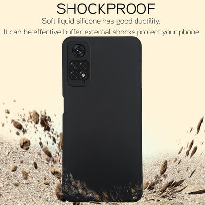 Pikkme Redmi Note 11/Note 11s Liquid Silicone black mobile back cover – photo 5