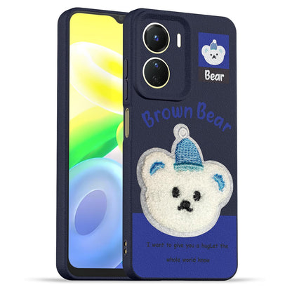 Pikkme blue back cover for Vivo Y16/T2x
