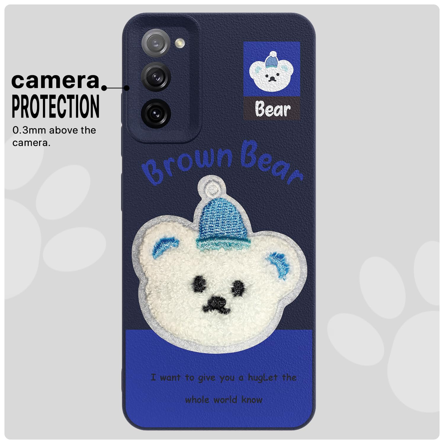 Pikkme Samsung S20 FE/S20 FE 5G Plush Patch blue back cover – photo 6