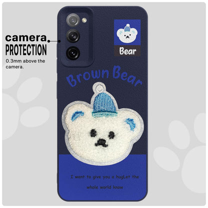 Pikkme Samsung S20 FE/S20 FE 5G Plush Patch blue back cover – photo 6