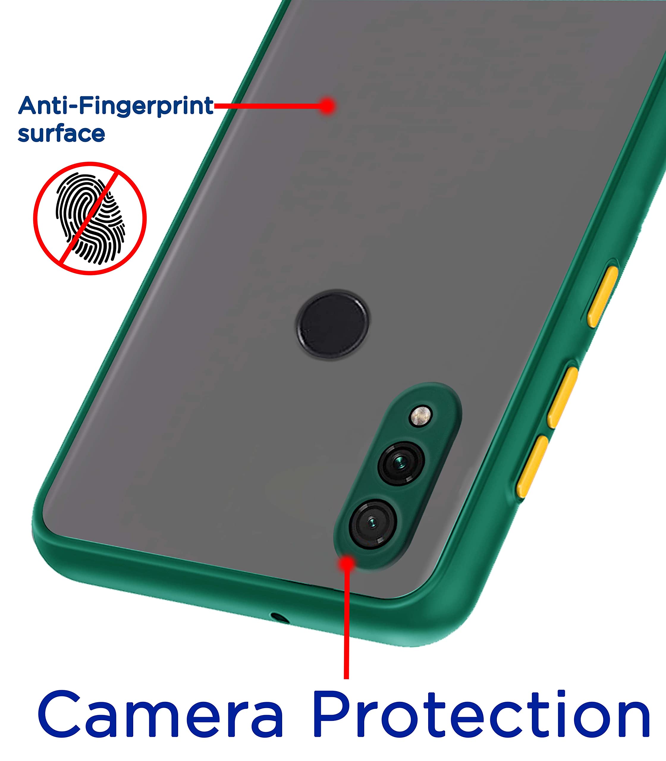 Pikkme Redmi Note 7/Note 7 Pro/Note 7S Matte green mobile back cover – photo 2