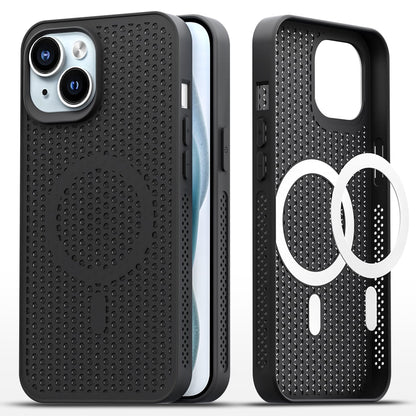 Black MagSafe back cover for iPhone 15 – Pikkme