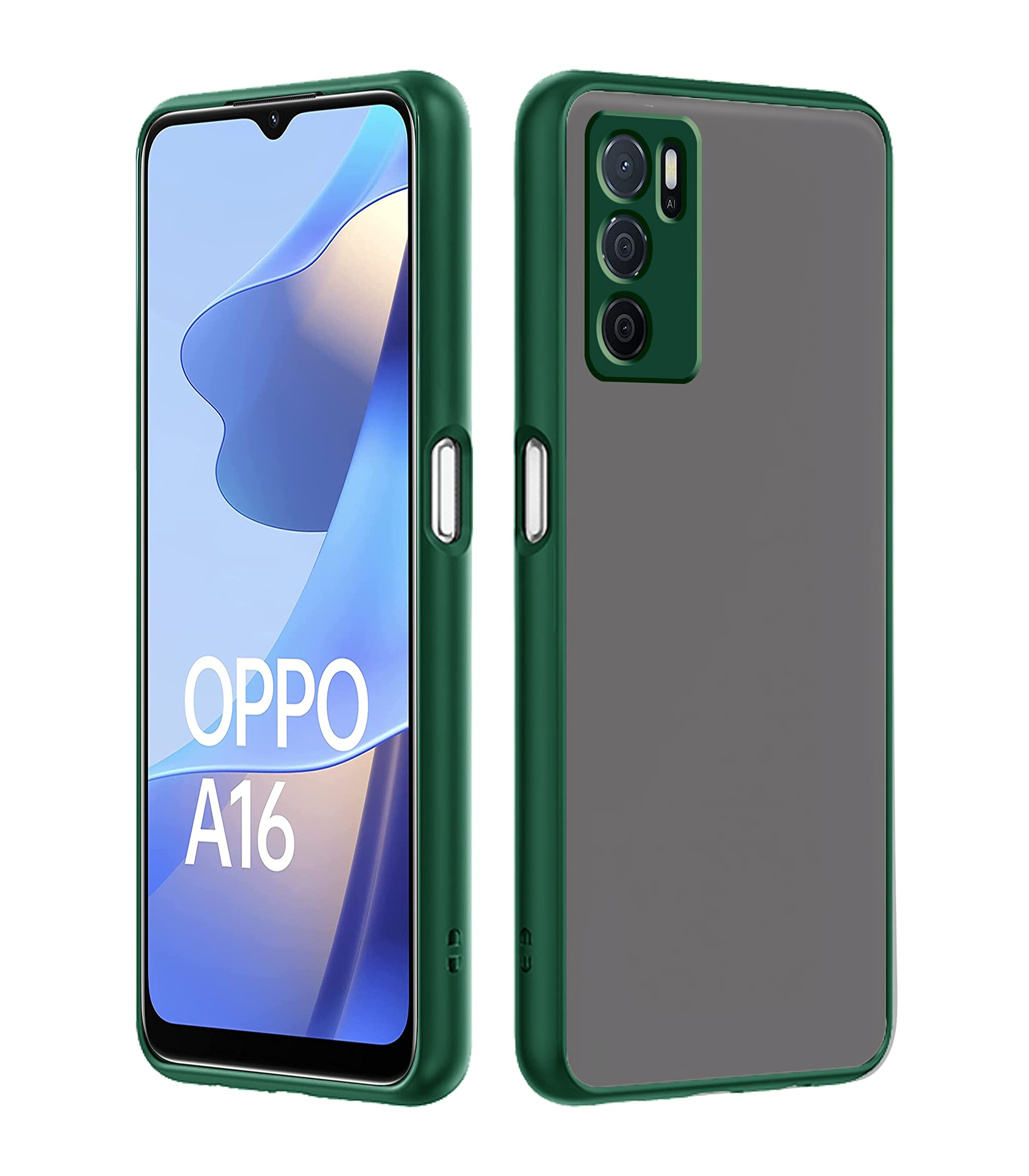 Pikkme Oppo A16 green mobile back cover
