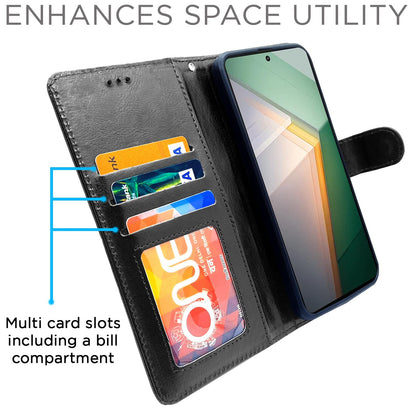 Pikkme black wallet flip cover for iQOO 11 5G – photo 3