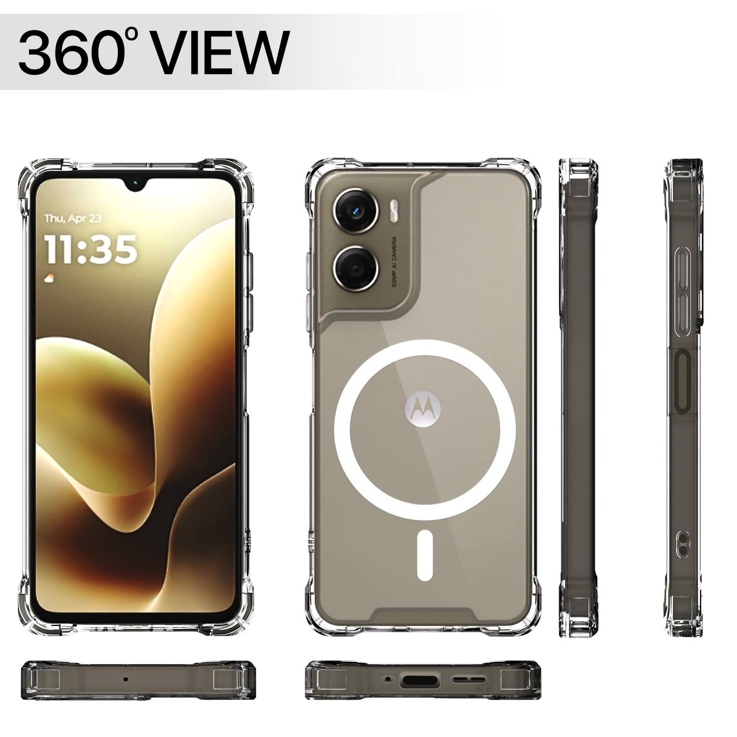 Pikkme Moto G06 Power transparent mag-safe mobile cover – photo 7