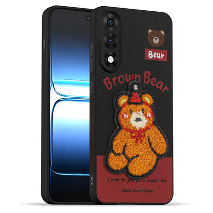 Pikkme OnePlus Nord 5 5G Plush Patch cherry back cover