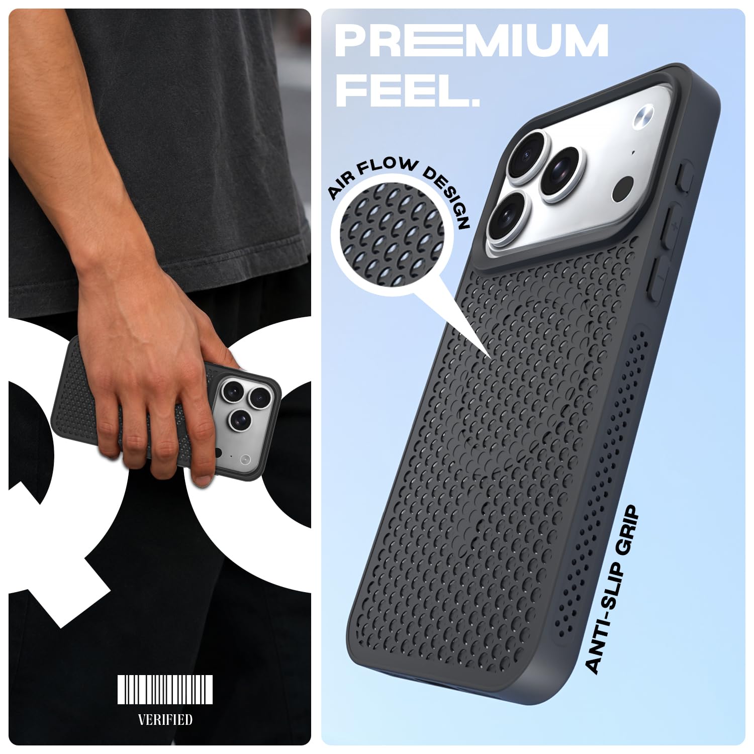 Pikkme black mobile back cover for iPhone 17 Pro – photo 2