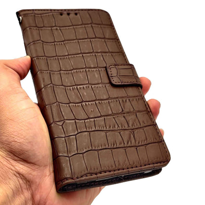 Brown Leather wallet flip cover for OnePlus 7 – Pikkme – photo 4