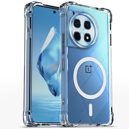 Pikkme transparent mag-safe MagSafe phone cover for OnePlus 12R 5G