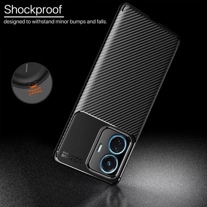 Black Carbon mobile back cover for iQOO Z6 44W/Vivo T1 44W – Pikkme – photo 4