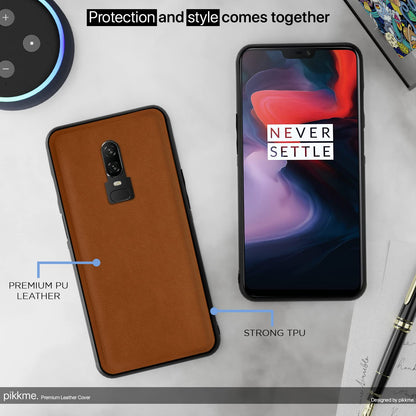 OnePlus 6 mobile back cover in camel by Pikkme – photo 5