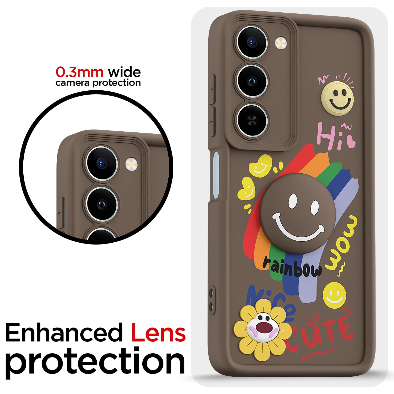 Realme P4 Lite/C83 5G phone cover in brown by Pikkme – photo 5