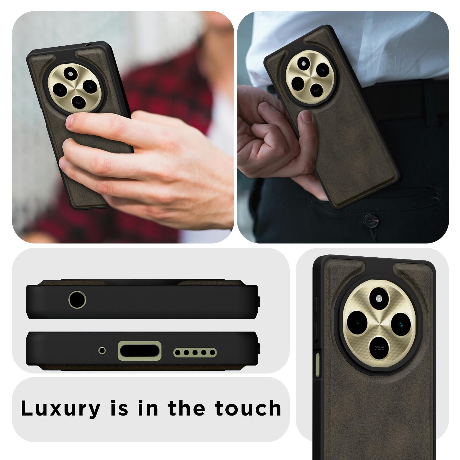 Redmi A4/14C/Poco C75 5G mobile cover in brown by Pikkme – photo 7