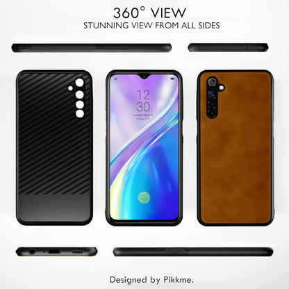 Brown Leather phone cover for Realme XT/X2 – Pikkme – photo 3