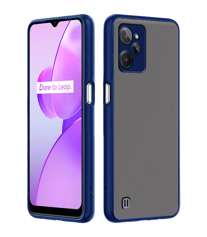 Pikkme blue Hybrid mobile cover for Realme C31