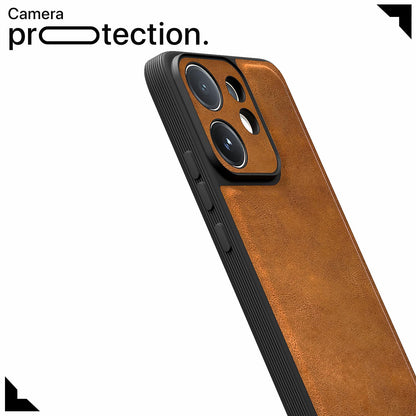 Brown Leather mobile back cover for Vivo V60/T4 Pro 5G – Pikkme – photo 5