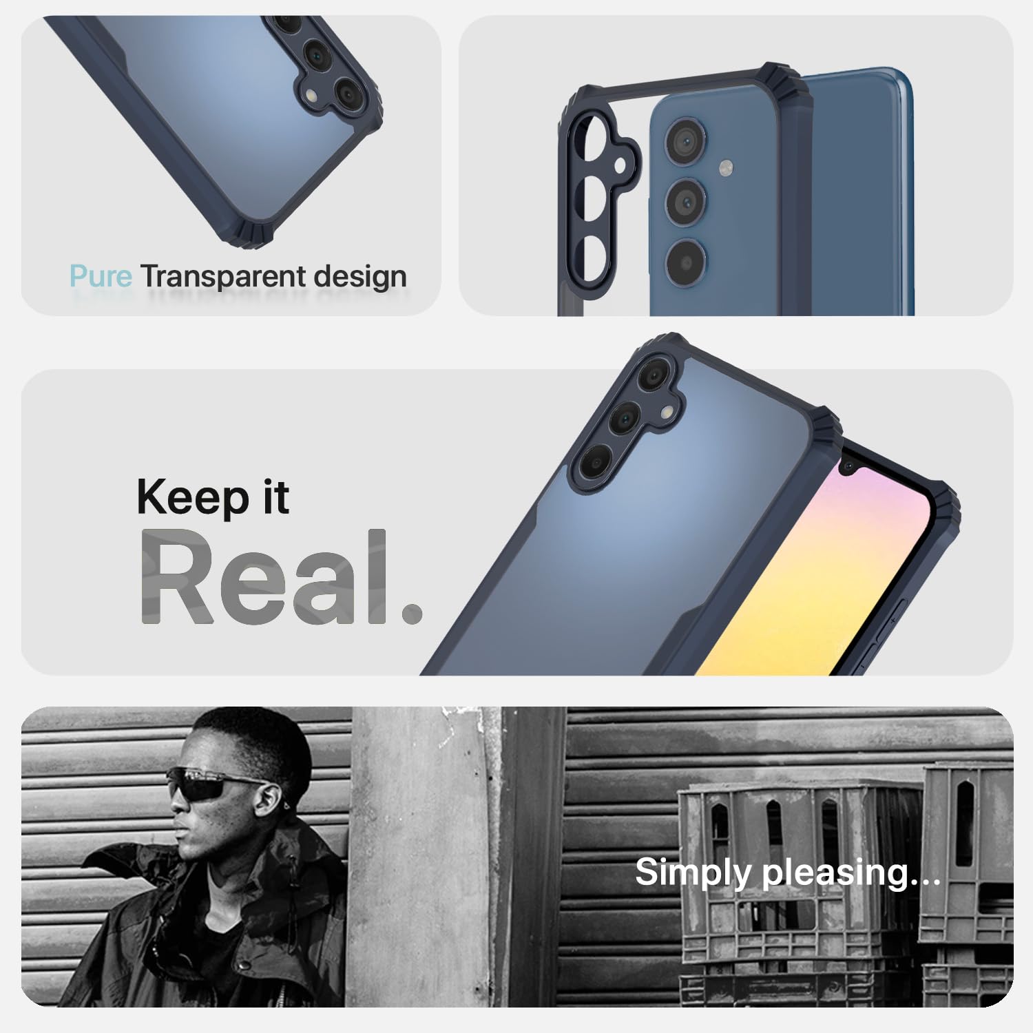 Samsung A15 5G mobile back cover in blue by Pikkme – photo 4