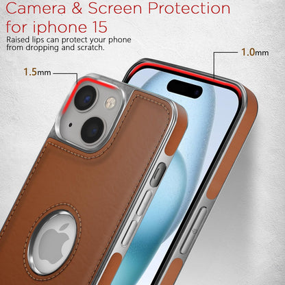 Tan Leatherback phone cover for iPhone 15 – Pikkme – photo 4