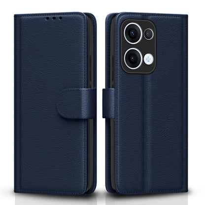 Pikkme Oppo Reno 13 5G Vintage Flip Cover (Blue)