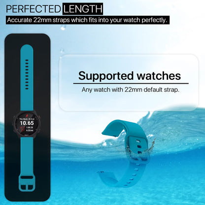 Pikkme Silicone Watch Strap (Turquoise Blue) – photo 5
