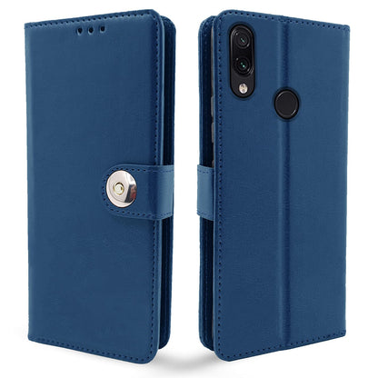 Pikkme blue button Magnetic mobile flip cover for Redmi Note 7/Note 7 Pro/Note 7s
