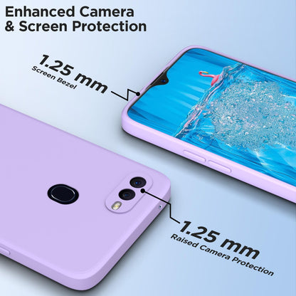 Pikkme Oppo F9 Pro/Realme 2 Pro/Realme U1 Liquid Silicone Back Cover | Purple