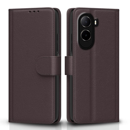 Pikkme coffee Wallet mobile flip cover for Redmi A7 Pro/Poco C85x 5G/C81