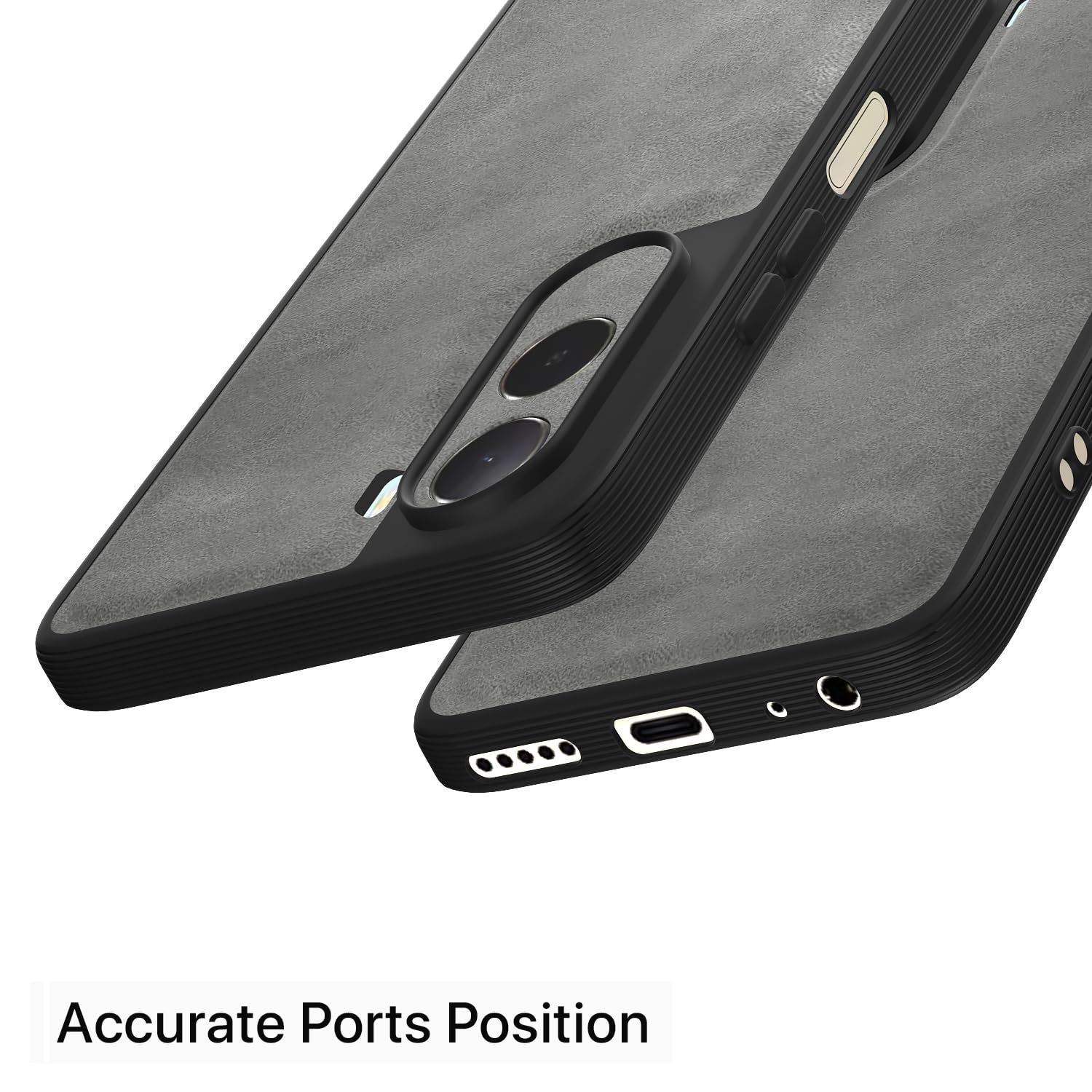 Pikkme Redmi A7 Pro/Poco C85x 5G Leather grey back cover – photo 4