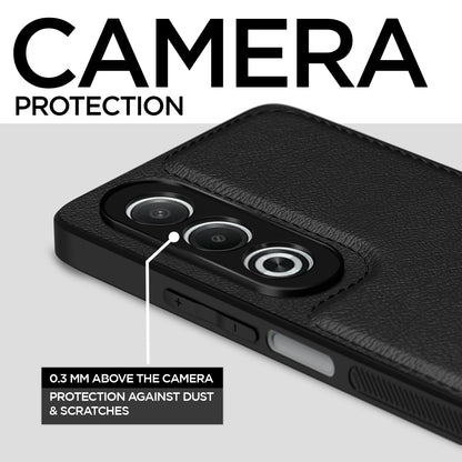 Pikkme Oppo K12x 5G Leatherback Back Case | Black