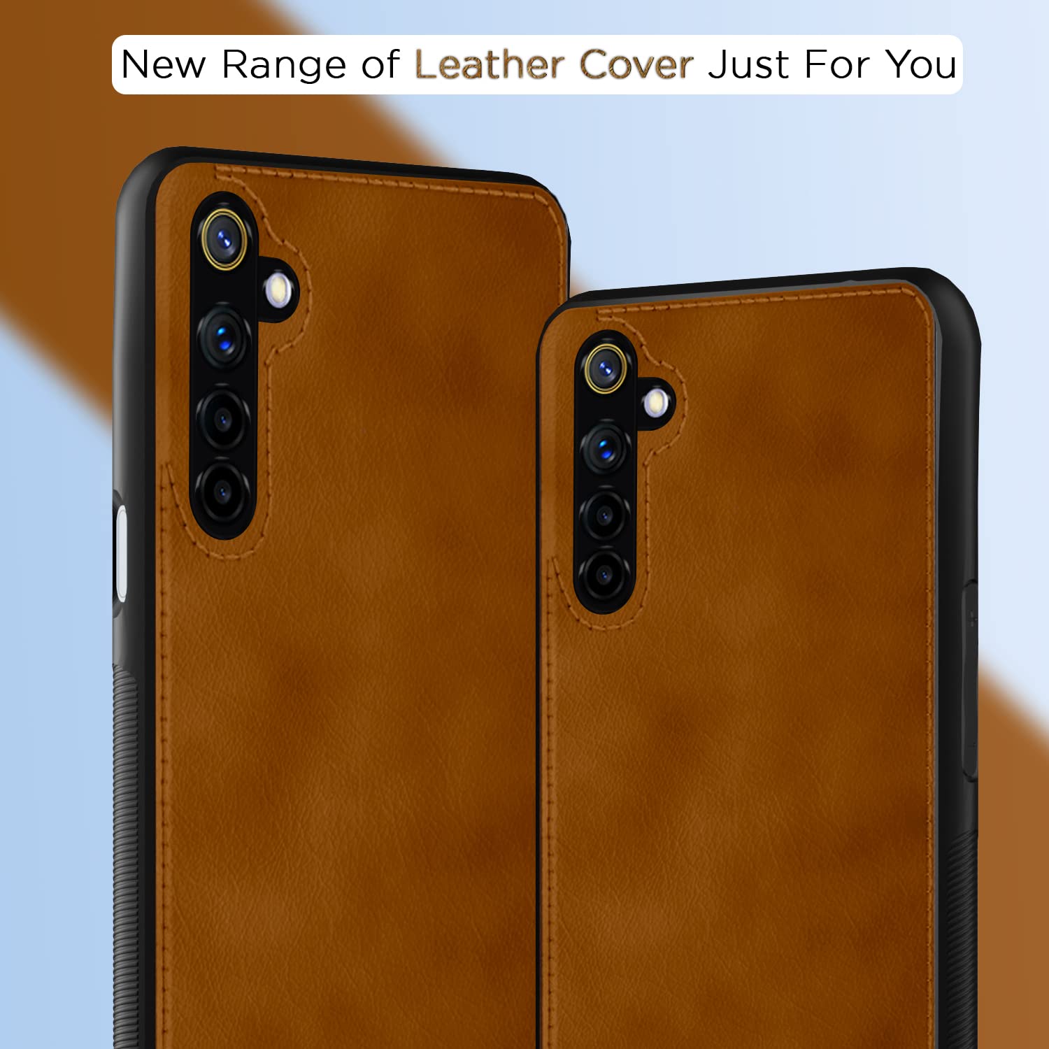 Brown Leather phone cover for Realme 6 – Pikkme – photo 7