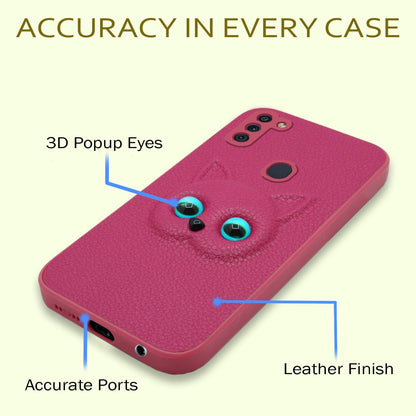 Pikkme Samsung Galaaxy M11 Kitty Back Cover (Pink)