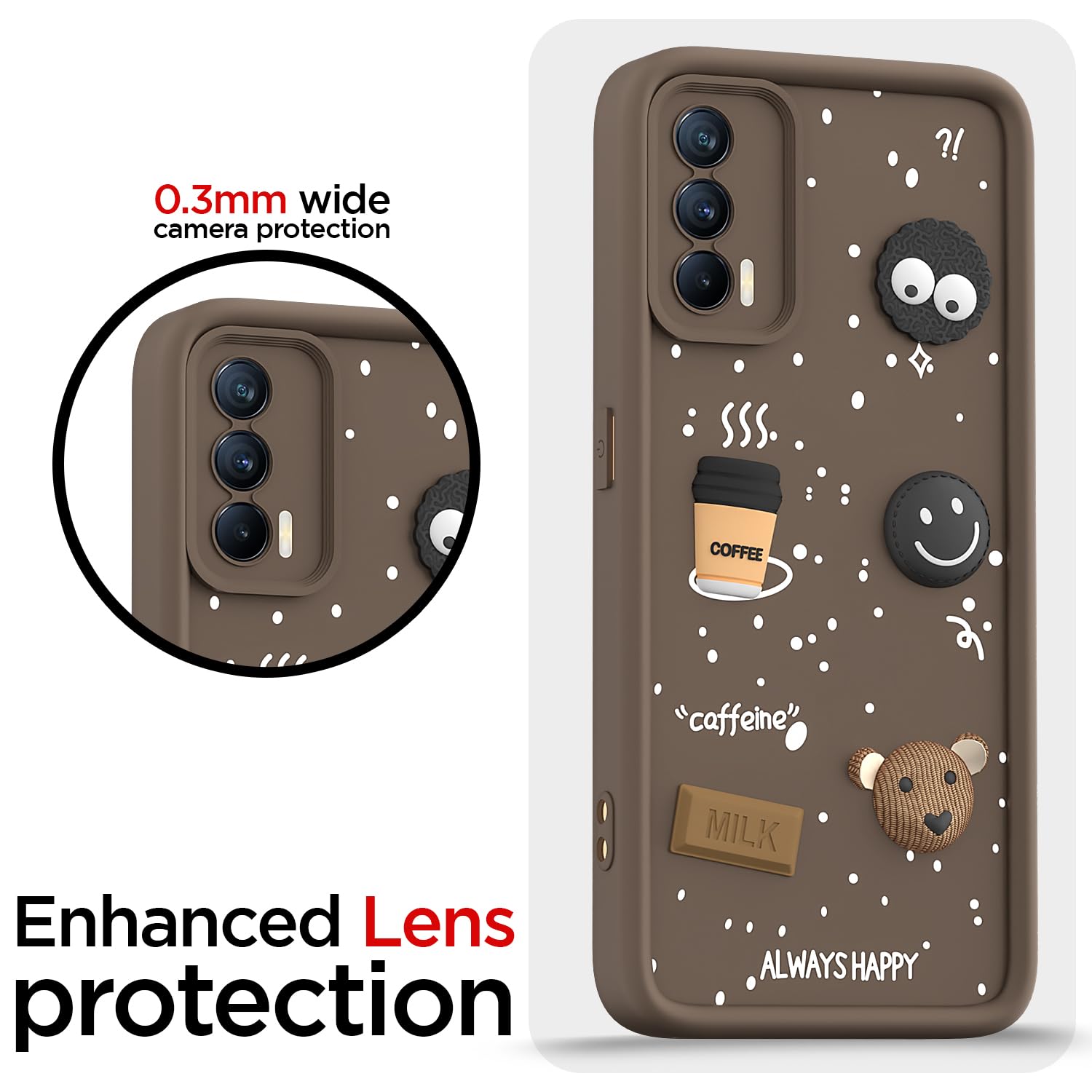 Brown phone cover for Realme X7 5G/3D – Pikkme – photo 5