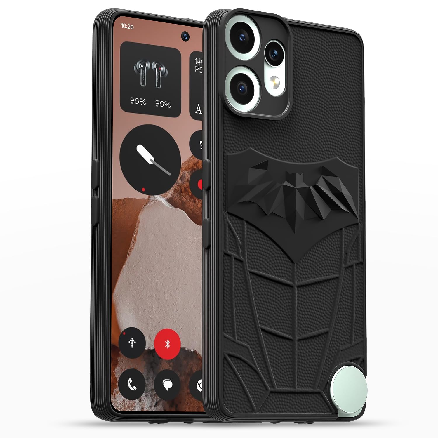 Pikkme CMF by Nothing Phone 2 Pro 5G Shockproof Stylish Cartoon Back Cover (Black)