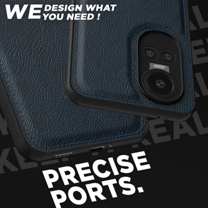 Pikkme blue Leather mobile cover for Oppo Reno 10 Pro 5G – photo 3