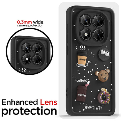 Black phone cover for Redmi Note 14 Pro 5G/3D – Pikkme – photo 5