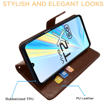 Brown & coffee wallet flip cover for Vivo T2X/Y16/Y56 5G – Pikkme – photo 5